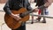 Street musician guitar