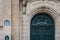 Street name sign on Sorbonne University, Paris, France