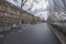 Street next to The Louvre Museum, next to The Seine River, Paris, France.