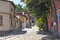 Street and Nineteenth Century Houses in architectural and historical reserve The old town in cit