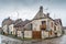 Street in Noyers, Yonne, France