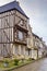 Street in Noyers, Yonne, France