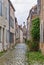 Street in Noyers, Yonne, France