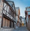 Street old Breton town Vitre, France