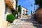 Street in the old city center, Cannes, France