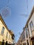 Street with old houses in La Laguna city