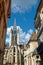 A street in the old town of Dijon, Burgundy, France