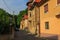 A street in the Old Town - the historical part of Brasov. Romania