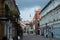 Street in old town of Kaunas, Lithuania