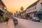 Street in old town Luang Prabang