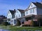 Street of older American detached houses