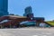 Street photography, Brooklyn NYC. Barclays Center, Home of the Brooklyn Nets of NBA and New York Liberty of the WNBA