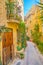 THe street with plants, Naxxar, Malta