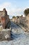 Street in Pompei ruins, Italy.