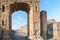 Street in Pompei ruins, Italy.