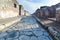 Street in Pompei ruins, Italy.