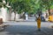 Street in Pondicherry, India.