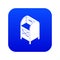 Street postbox icon blue vector