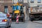 Street repairs at the intersection of Tallinn and Terbatas street, limited traffic, warning signs