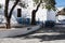 Street restaurant in Mediteranean Folegandros island, Cyclades, Greece