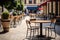 Street Restaurant Table, Empty Cafe Tables, Bar Terrace, Outdoor Restaurants, Outside Trattoria