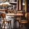 Street Restaurant Table, Empty Cafe Tables, Bar Terrace, Outdoor Restaurants, Outside Trattoria