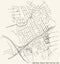 Street roads map of the Little Neck neighborhood of the Queens borough of New York City, USA