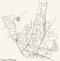 Street roads map of the NADORST DISTRICT, OLDENBURG