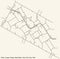 Street roads map of the Peter Cooper Village neighborhood of the Manhattan borough of New York City, USA