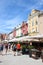 Street in Rovinj, cafes eating outside in shade