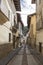 Street in Rubielos de Mora, medieval village in the province of