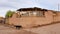 A street in San Pedro de Atacama with the typical adobe houses, Chile