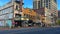 Street scene with old Civic Theater in Akron, Ohio