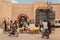 Street scene. sheeps in Bab Khemis. Marrakesh. Morocco