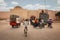 Street scene. sheeps in Bab Khemis. Marrakesh. Morocco