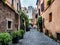 Street scene from Trastevere district of Rome