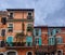 Street scene from Trastevere district of Rome Italy