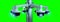 Street security cctv camera isolated on a green screen - 3d rend