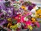 Street sell of beautiful tropical flowers