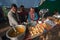 Street seller cooking in nepali fair