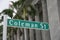 Street sign for Coleman Road in central business district in Singapore