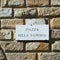 Street sign of Piazza della Signoria