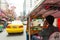 Street signs and cars ride in chinatown, Bangkok Thailand