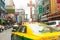 Street signs and cars ride in chinatown, Bangkok Thailand