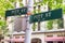 Street signs in Sydney road intersections