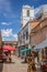 Street with souvenir shops in Humahuaca