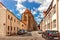 Street and St. Georg Kirche- Nordlingen - Germany