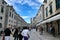 Street Stradun and Franciscan Monastery in Dubrovnik