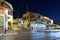 Street after sunset in Platanias, Crete