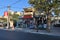 Street after sunset in Platanias, Crete